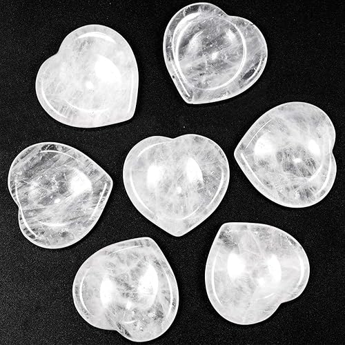 Miniatura 3 de SUNYIK Piedra natural tallada a mano para el pulgar, piedras pulidas en el bolsillo de la palma, cristal curativo para el día de San Valentín, en