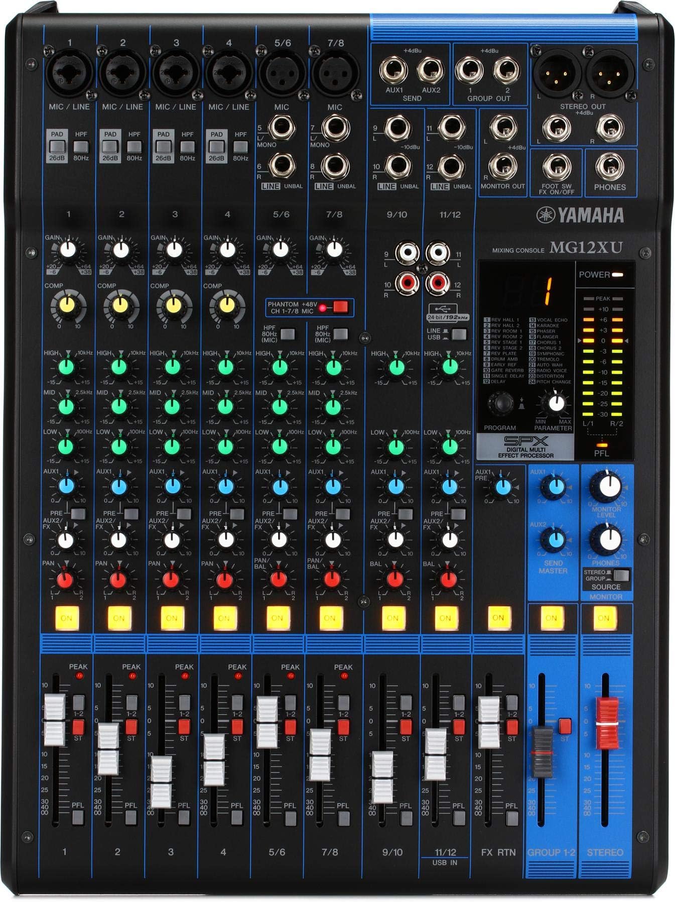 Mg12Xu 12-Input 4-Bus Mixer With Effects