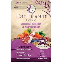 Earthborn Holistic Unrefined Roasted Lamb with Ancient Grains & Superfoods Dry Dog & Puppy Food, 4 lb.