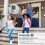 Weiser Halo Satin Nickel WiFi Serrure intelligente, Verrouillage de porte sans clé, Verrure de porte avec clavier à écran tactile, Amazon Alexa & Google Assistant/Google Home Compatible, Serrure Deadbolt, Verrouillages intelligents pour la porte d'entrée