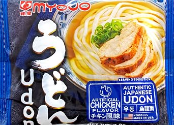 Myojo Udon Japanese Style Noodles with Soup Base, Chicken Flavor, 7.23 Ounce