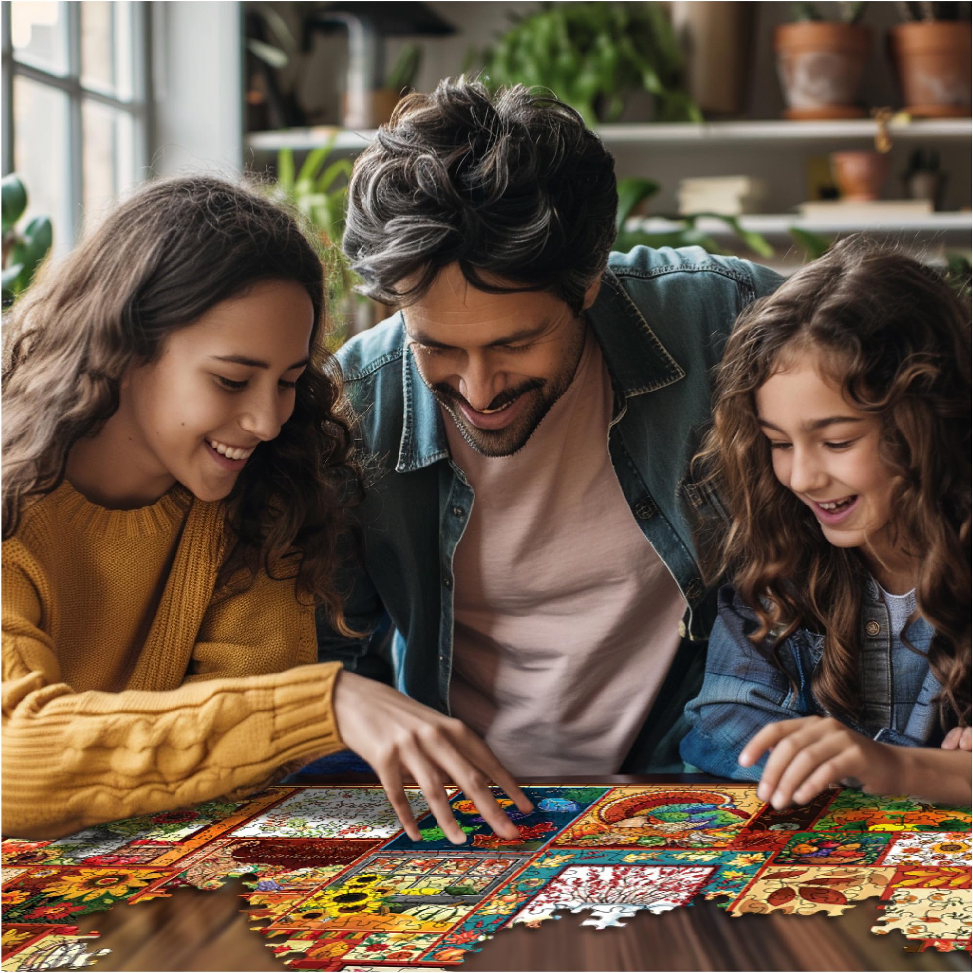 White Mountain Puzzles - Scuole Fuori, Puzzle Da 1000 Pezzi, Scenario Autunnale Con Scuolabus, 61x76 Cm - 3
