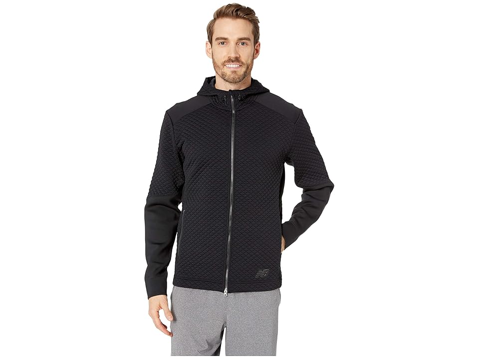 

New Balance NB Heatloft Full Zip Hoodie (Black) Men's Sweatshirt