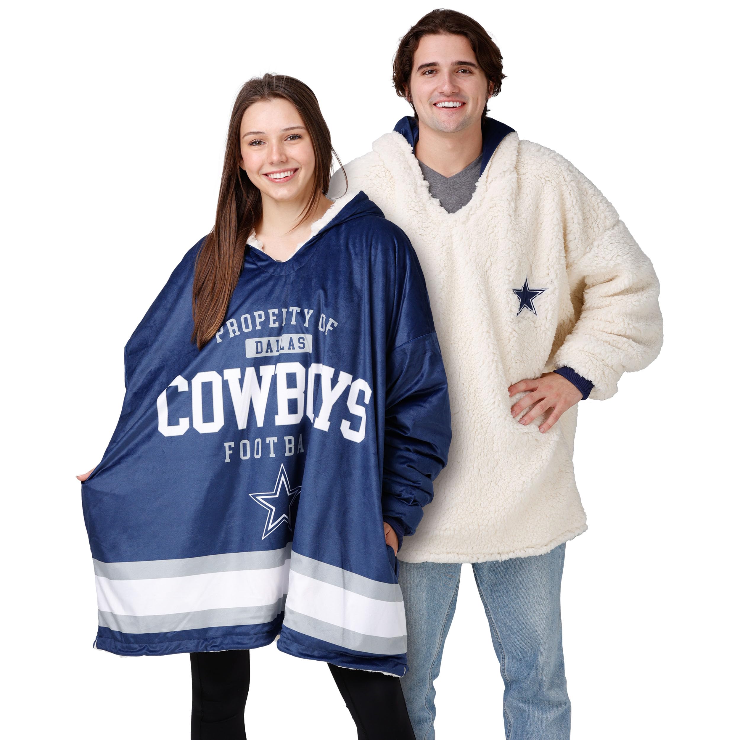 FOCO Dallas Cowboys NFL Reversible Team Color Property of Hoodeez โ image 1