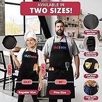 Vista 2 de Personalized Aprons for Men&Women - Custom Apron for Adults with Embroidered Name, Customized Chef, Kitchen Apron with Dual Pockets, Great Cooking