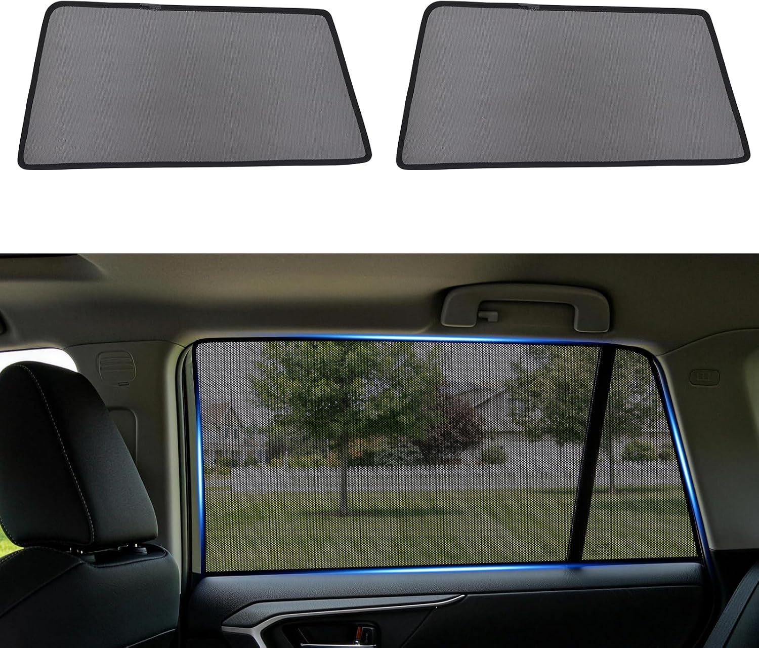 XCBYT 2011-2023 4Runner Window Shade, 2PCS Rear Side Sun Shades for Baby & Pet, Breathable Mesh UV Protection, Privacy & Heat Insulation, Easy Magnetic Installation