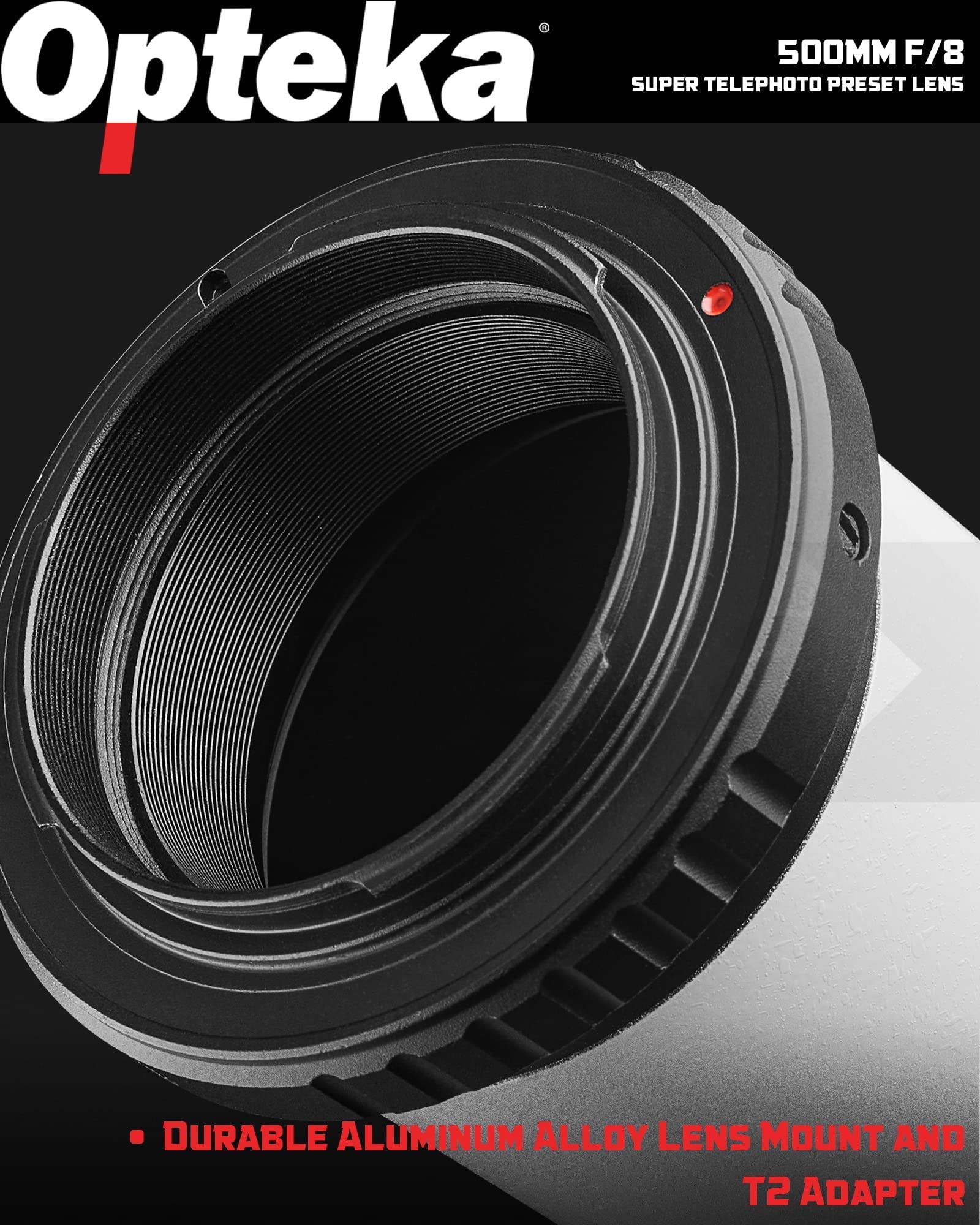 Amazon.co.jp: Opteka 500mm/1000mm f/8 マニュアル望遠レンズ Nikon F