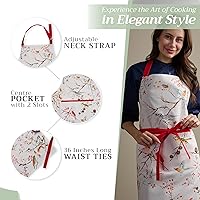 Vista 299 de Maison d' Hermine Delantal 100% de algodón para mujeres con bolsillo de cocina delantal de chef para hombres, decoración de Pascua