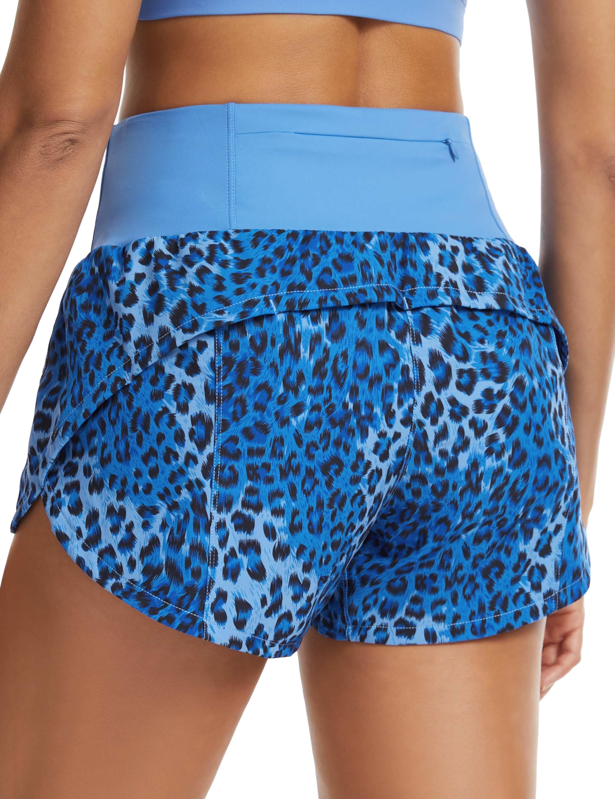 THE GYM PEOPLE Women's High Waisted Running Shorts Quick Dry Workout Shorts