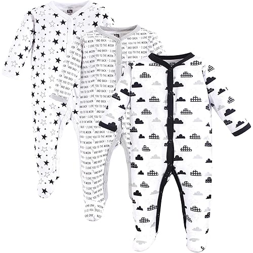 Hudson Baby Cotton Union Suit, 2 Pack Pants