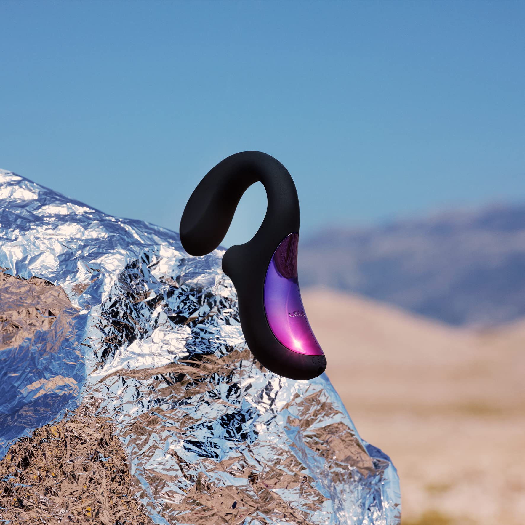 LELO ENIGMA, Vibratore Donna Sonico a Doppia Stimolazione con Succhia Clitoride, Sex Toy Impermeabile con Stimolatore Clitorideo Femminile e Braccio Interno e con 8 Modalità di Vibrazione, Black
