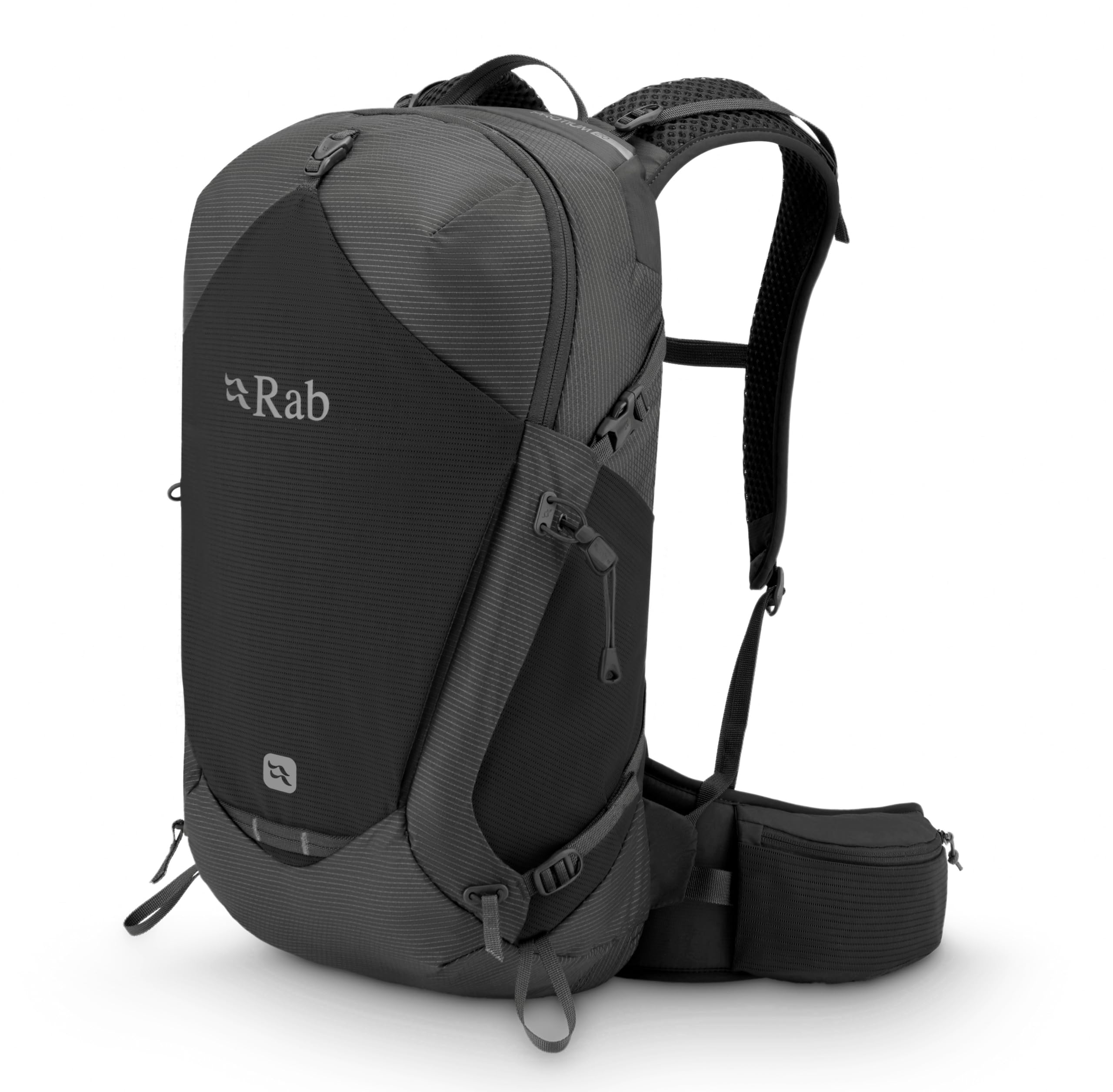 Rab Unisex Anthracite Protium 20-Liter Lightweight Backpack - Comfortable Daypack For Hiking & Trekking - Medium/Large