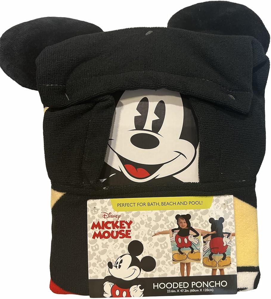 Amazon.com: Disney Mickey Mouse Kids Bath/Beach/Pool Hooded Poncho
