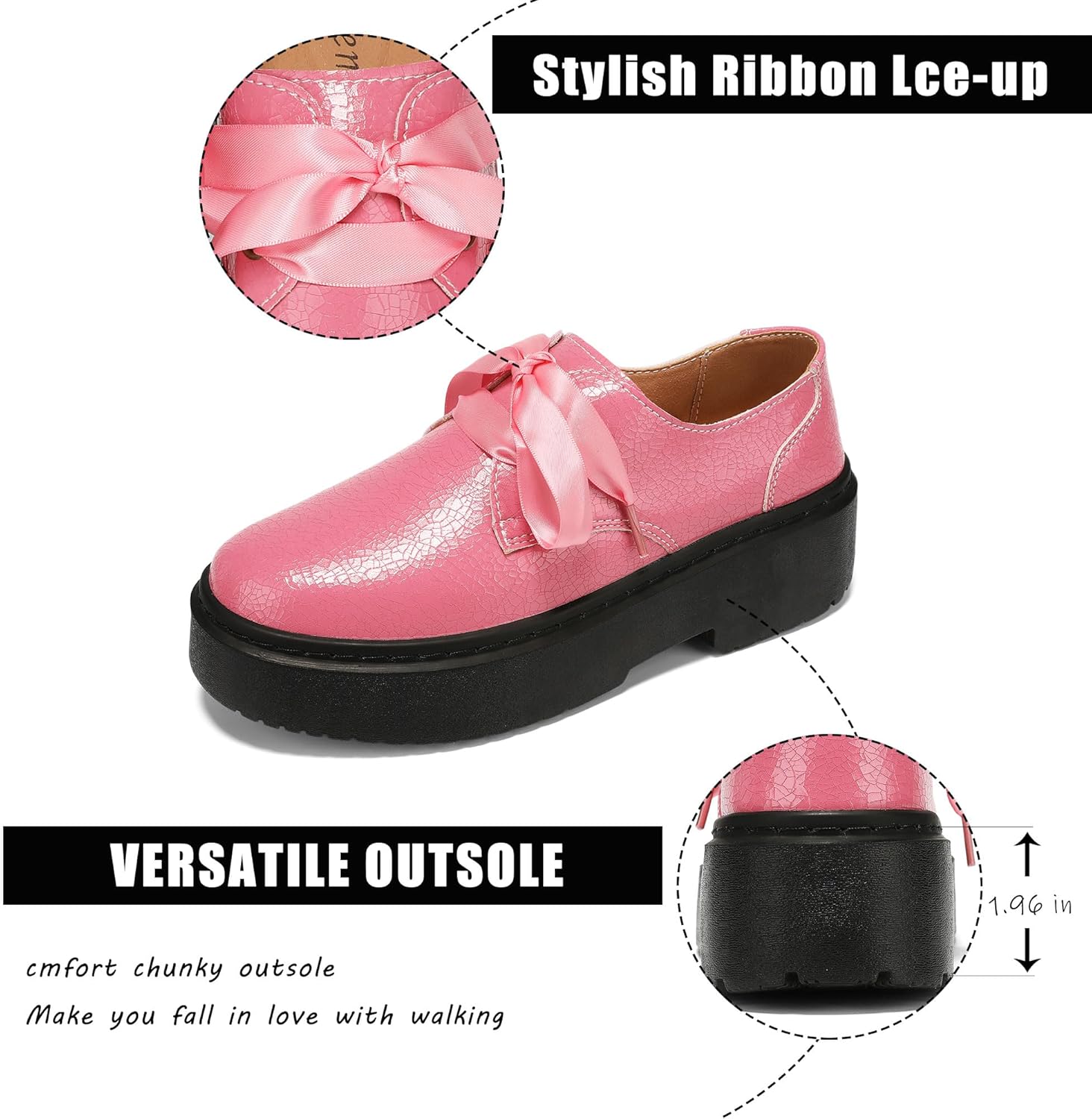 BEAUSEEN Women's Vegan Leather Platform Chunky Loafers Clssic Penny Loafers Slip On Comfort Business Work Office Dress Walking Shoes - Image 6