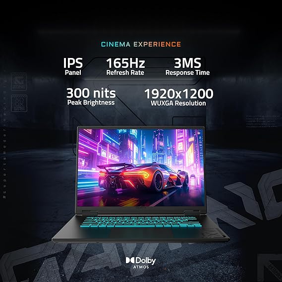 GIGABYTE - Gaming A16 Gaming Laptop - 165Hz 1920x1200 WUXGA - NVIDIA GeForce RTX 5060 - AMD Ryzen 7 260-1TB SSD with 16GB DDR5 RAM - Windows 11 Home AD Gaming A16 3VHK3US894SH
