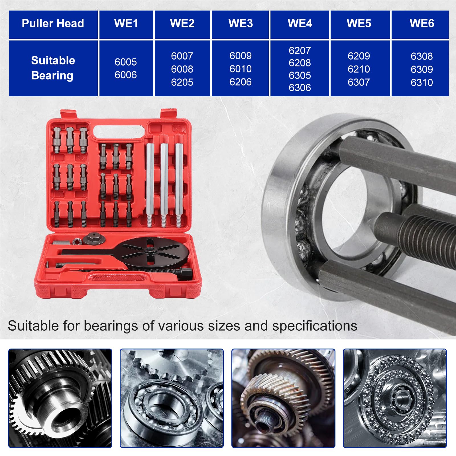 36 In 1 Lagerabzieher Set Universal - Multifunktionales Werkzeug Für Innenlager Demontage