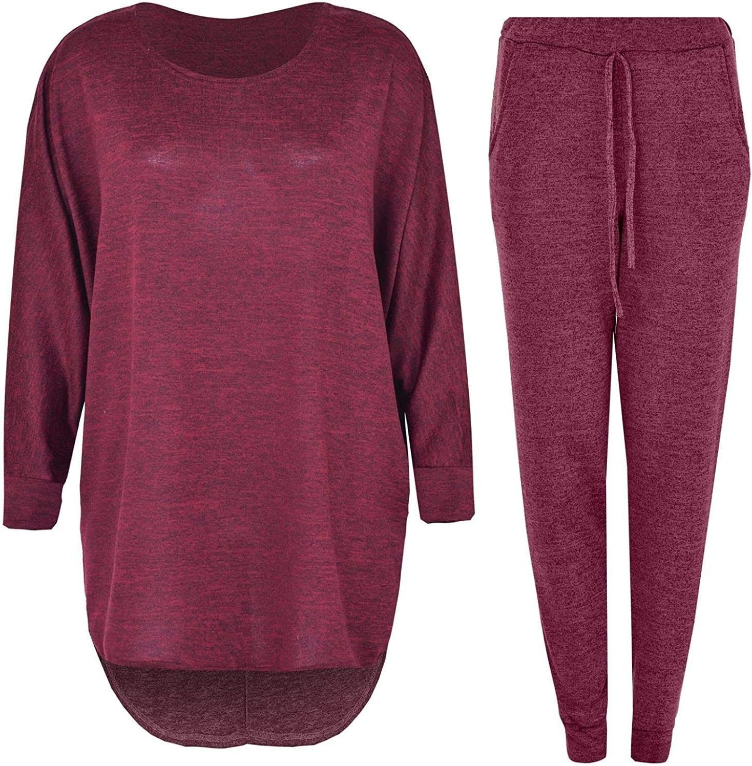Crazy Girls 2 Pieces Womens Tracksuit Set Gym Lounge wear for Women UK Long Sleeves Soft Stretch Stuff with Unique Colors Sizes 8-22 UK