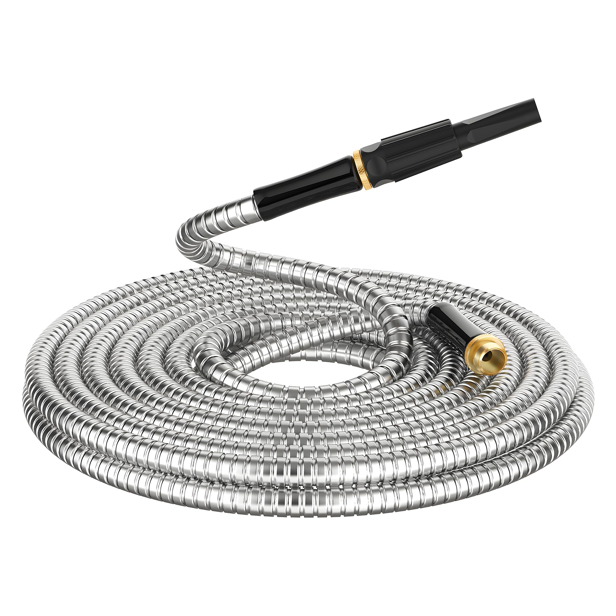 BlueGarden Non-Expandable Metal Garden Hose 50 ft