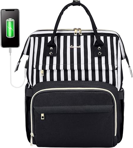 Mochila para laptop de 17 pulgadas para mujer, bolsa de trabajo de computadora (actualizada)