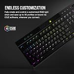 Corsair K100 AIR Clavier Mécanique de Jeu RGB Sans Fil - Ultra-Fin, Slipstream Sans Fil Sub-1ms, Bluetooth à Latence Faible, Interrupteurs Cherry MX Ultra Bas Profil - Disposition NA, QWERTY - Noir