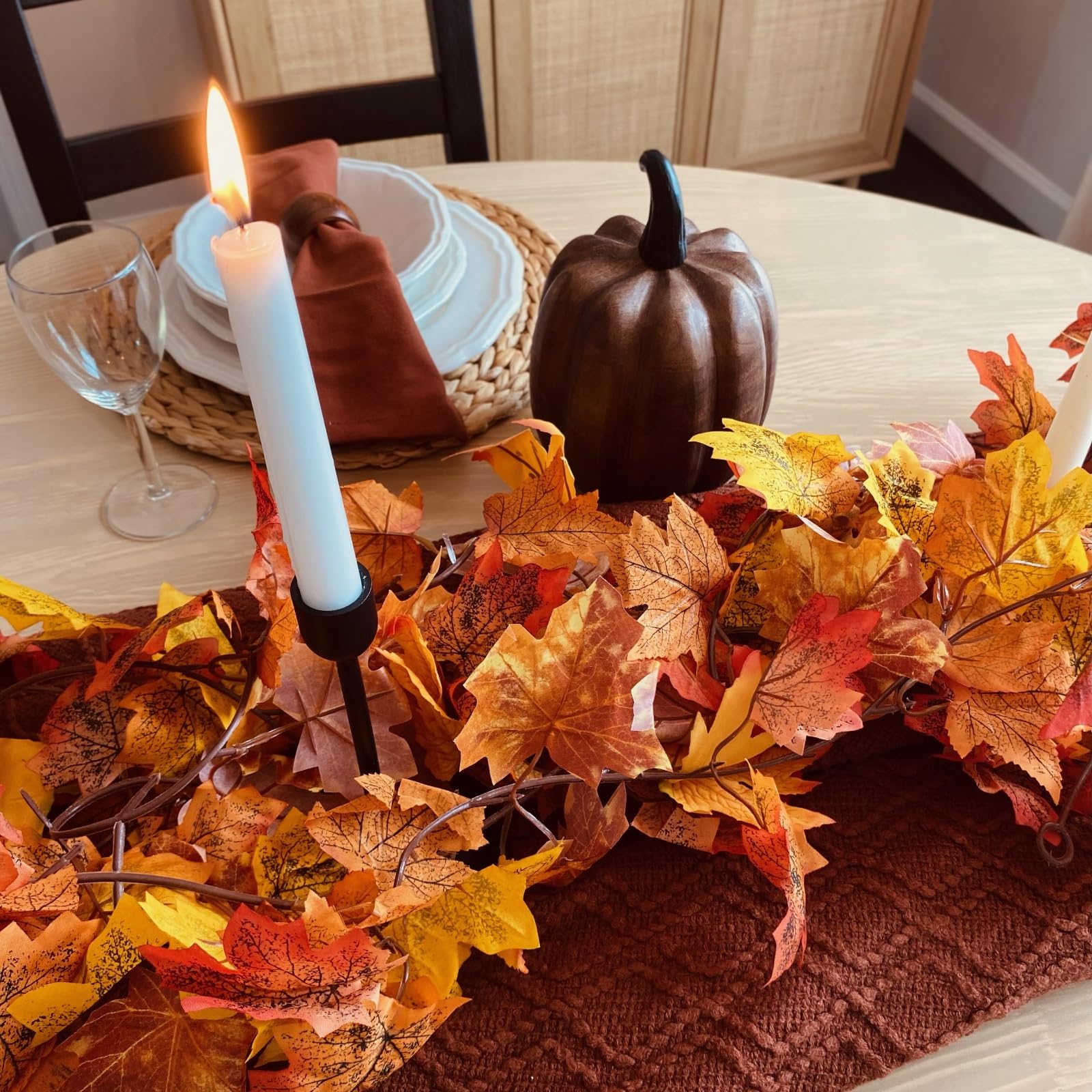 Fall Leaf Garland - Thanksgiving Decor & Wedding Vines -5