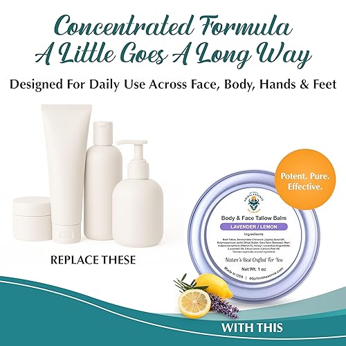 Miniatura 9 de Dr. Dave's Primal Essence Grass Fed Tallow Balm with Organic Shea Butter, Beeswax, and Jojoba Oil for Deep Dry Skin Moisturizing Hydration, Natural