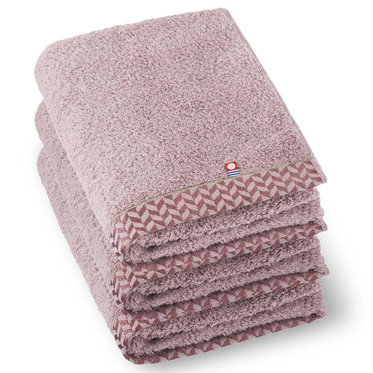 Imabari Mini Bath Towel Set of 3, Rose