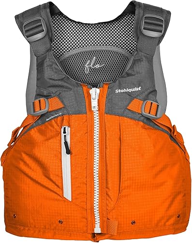 Stohlquist Chaleco salvavidas PFD para mujer, 8 puntos de ajuste para un ajuste definitivo, carcasa exterior Ripstop, flotación de espalda alta,
