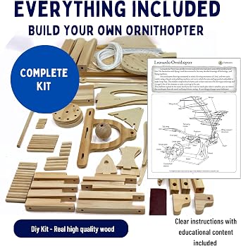 PATHFINDERS STEM Kit Leonardo da Vinci Ornithopter | 3D Puzzle & Engineering Toy for Kids Ages 9+ | Educational Science & Learning Resource | Fun Gift Idea for Girls