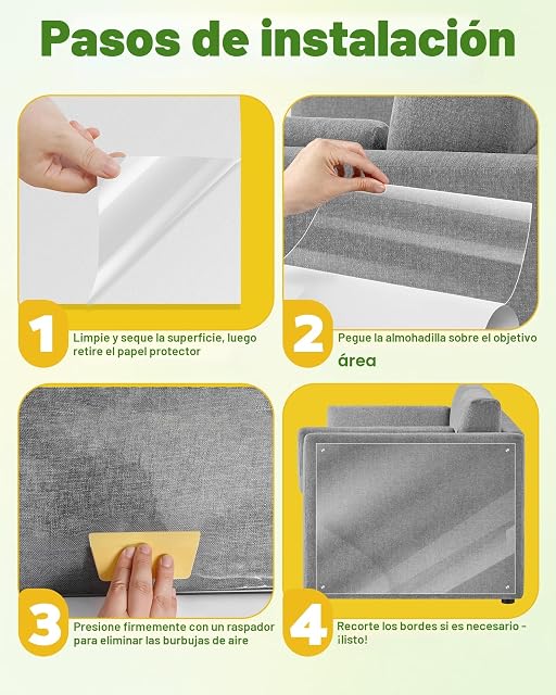 Foto 7 de 7 de Gimars Protector Sofa Gatos arañazo 20 cm x 5 m