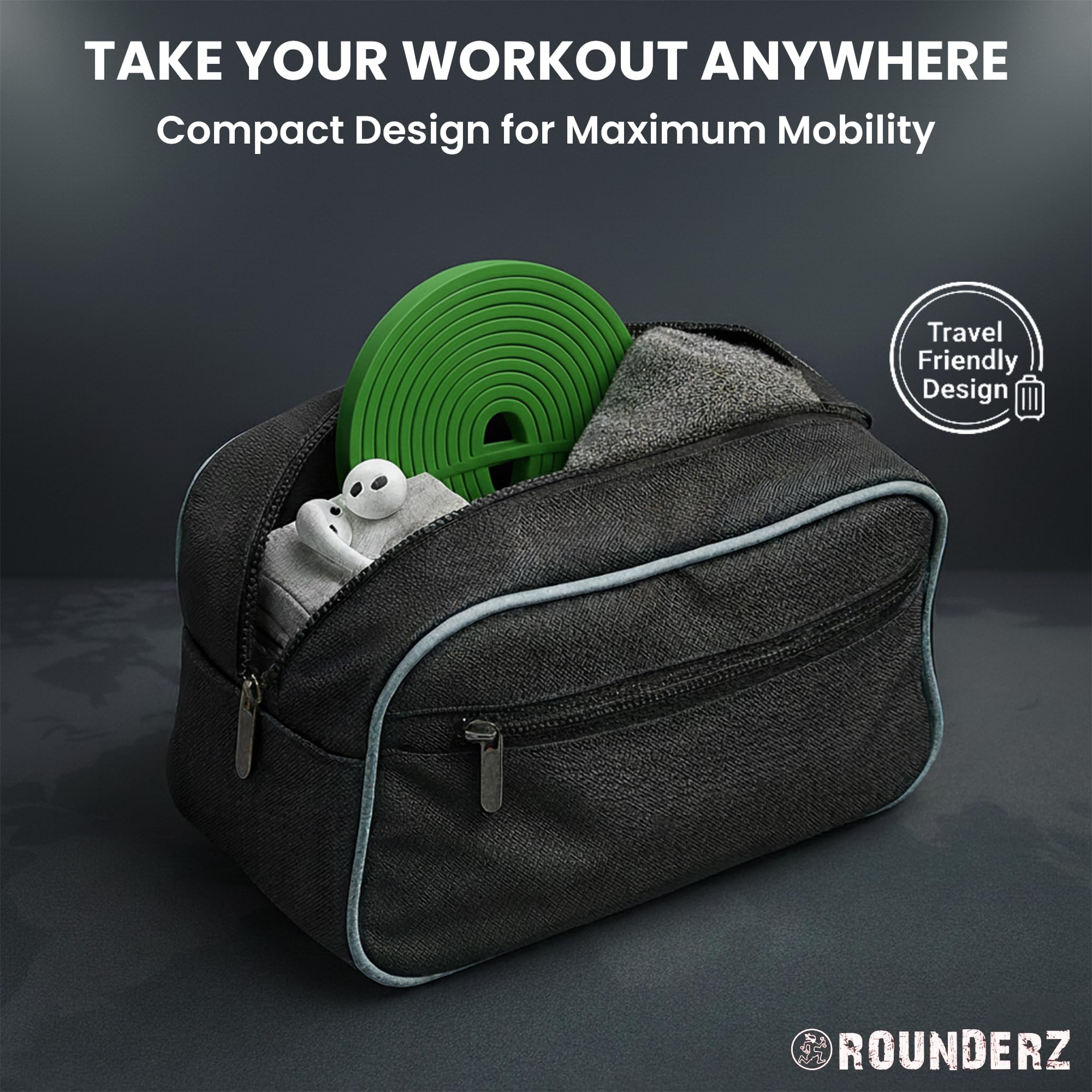 Rubberbanditz Rounded Edge Resistance Band | Compact and Light Weight Exercise Bands | Suitable for All Fitness Levels Users| Travel Friendly Resistance Bands for Working Out