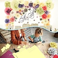 Vista 7 de 24 hojas de cartulina amarilla de 8.5 x 11 pulgadas, papel grueso, cartulina Goefun de 80 libras para impresora para invitaciones, menús, bodas