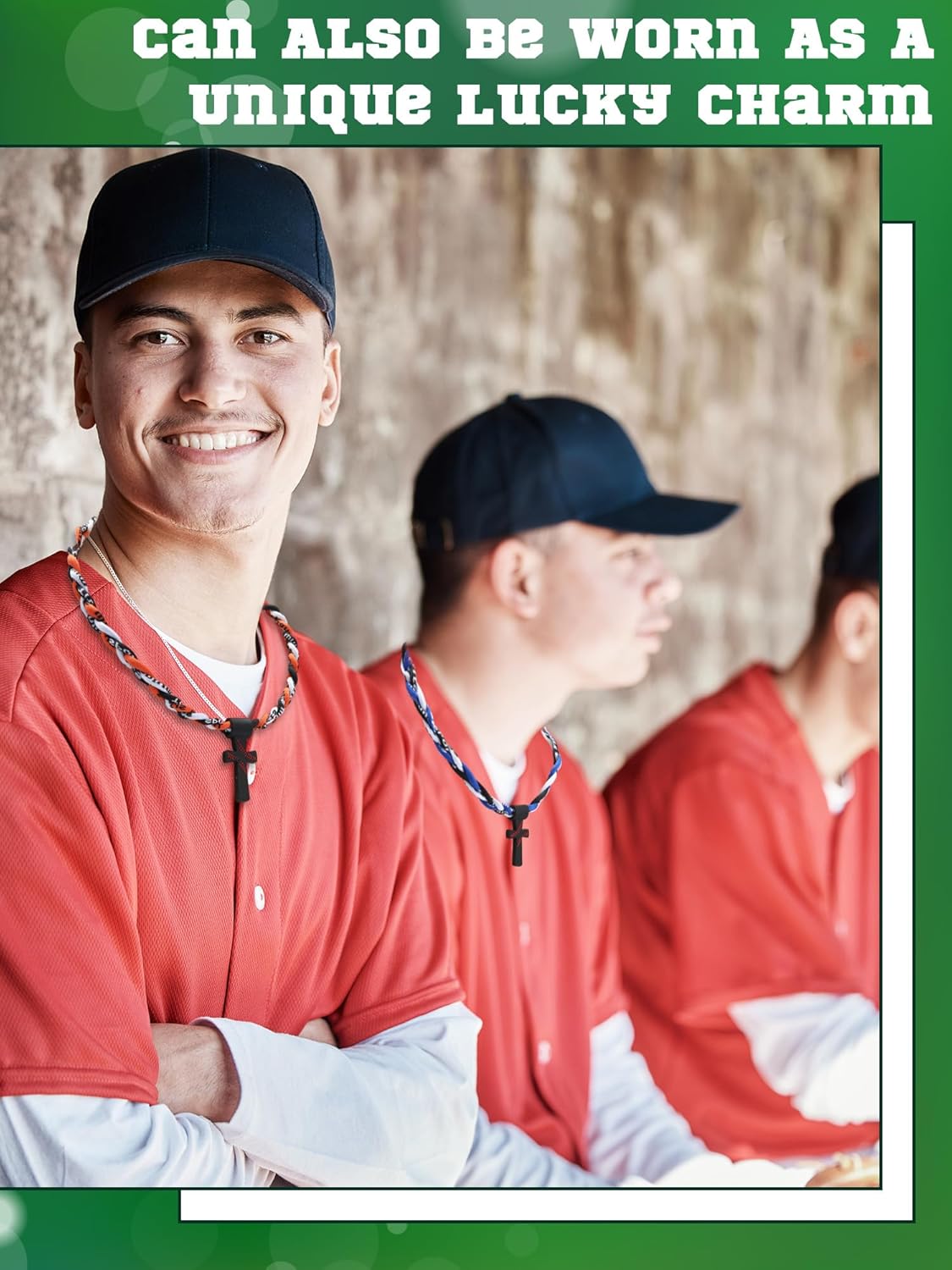 Ganeen 8 Pcs Baseball Necklace with Cross Pendant Three-braid Rope Tornado Necklace for Sports Baseball Theme Gift Baseballs Fan Rope Necklaces for Men 18 Inch - Image 5