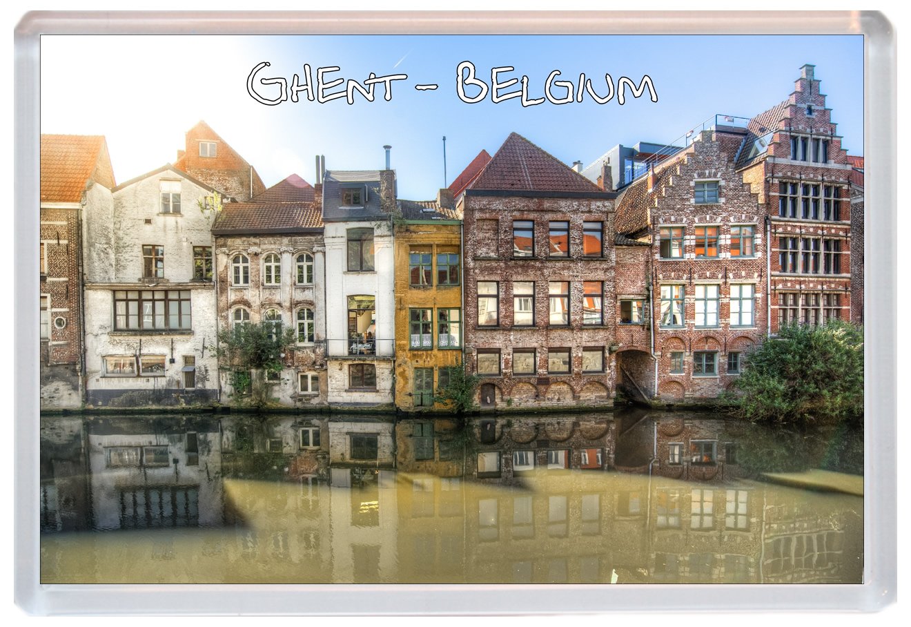Baked Bean Store Clear/Transparent Ghent - Belgium - Jumbo Fridge Magnet Id143