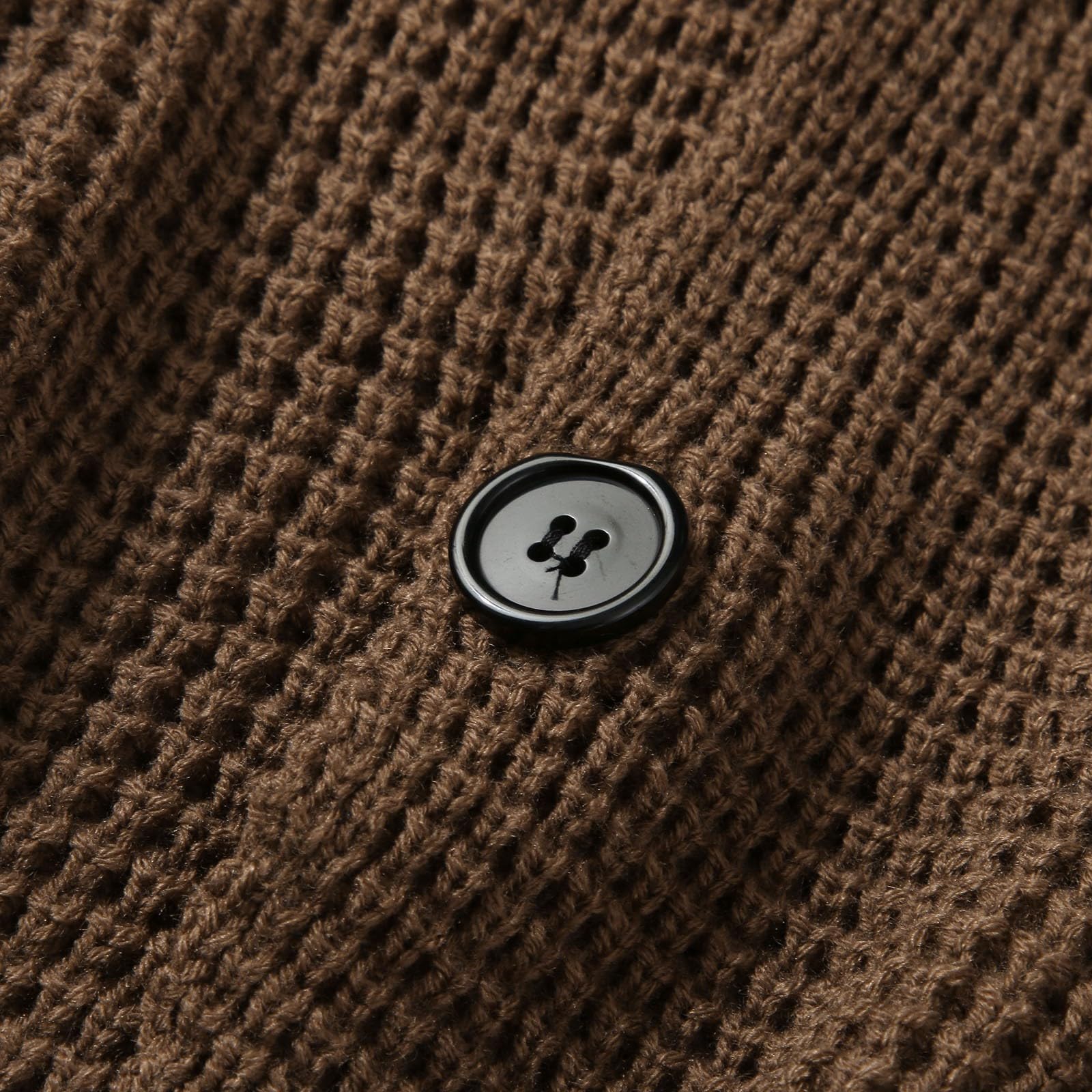 Cardigan Punto Botones Hombre, Botones Chaqueta Hombre Básico Suéter De Punto De Manga Larga Invierno Cálido Slim Fit Jerséis Cárdigan con Cuello Chal Suéter Otoño Invierno