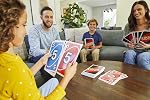 Mattel Games Giant UNO Card Game for Kid, Adult & Families, Color Blind Accessible & Customizable Large Deck