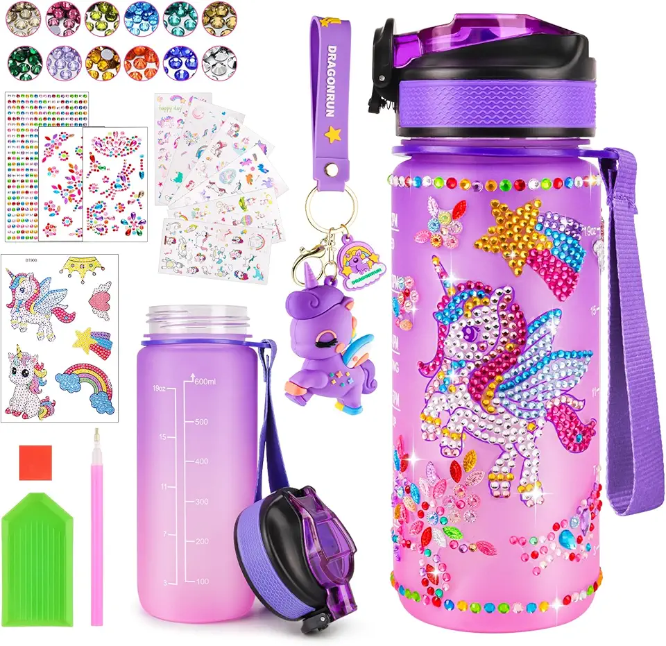 DIY vattenflaska pysselset för barn