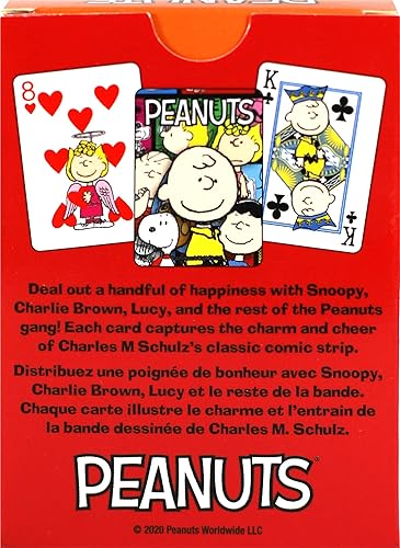 Miniatura 3 de AQUARIUS Cartas de juego de cacahuetes – Baraja de cartas para tus juegos de cartas favoritos – Mercancía y coleccionables de Peanuts con licencia