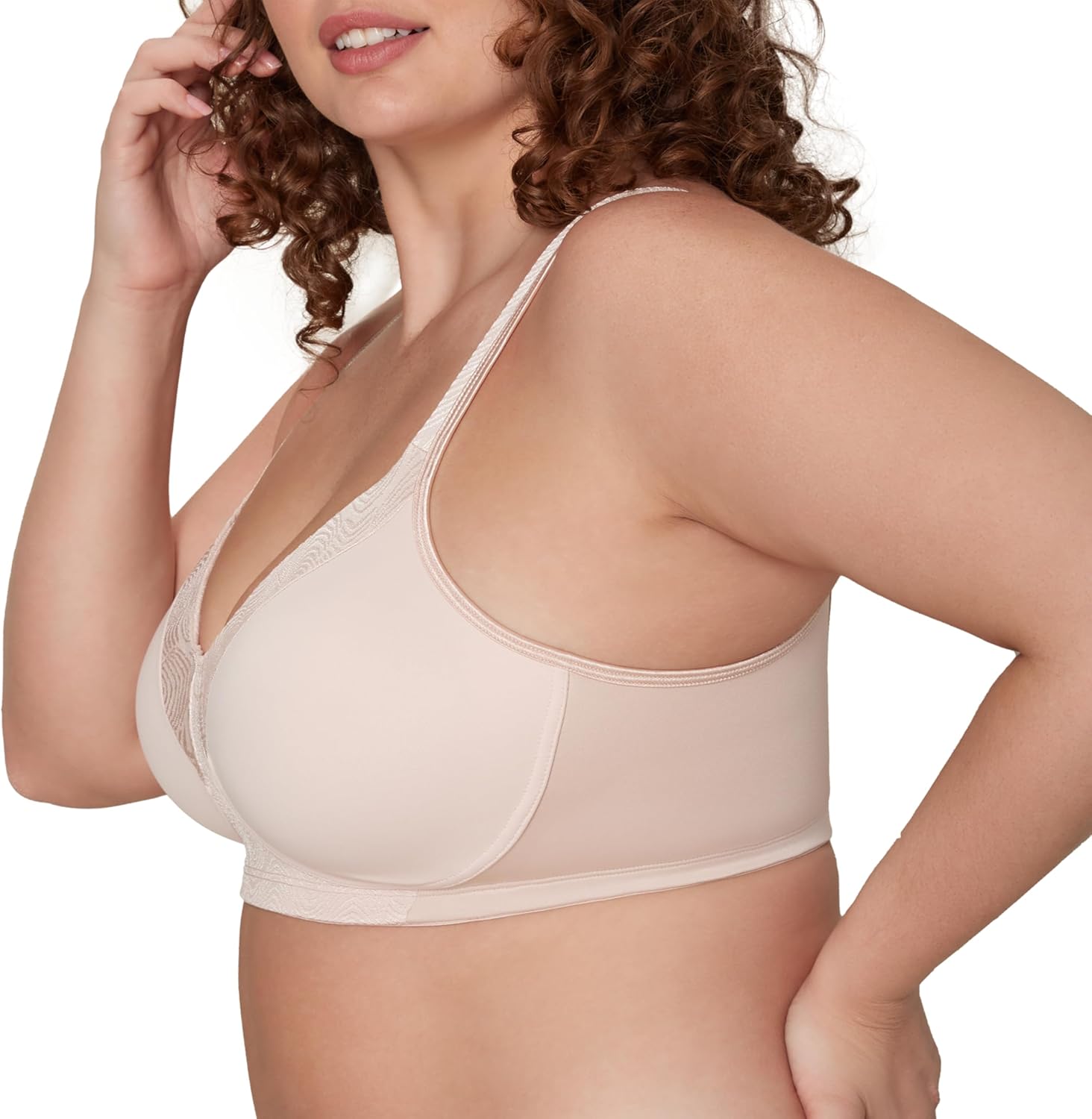 Playtex Women's Wireless Bra, 18 Hour T-Shirt Bras Available, Moisture-Wicking, Full Coverage, Smoothing - Image 2
