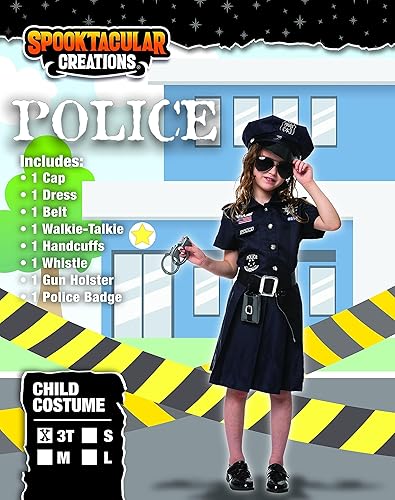 Miniatura 6 de Spooktacular Creations Conjunto de disfraz de oficial de policía para Halloween