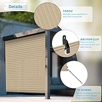 Vista 2 de Patio - Pantalla enrollable, Beige Hueco