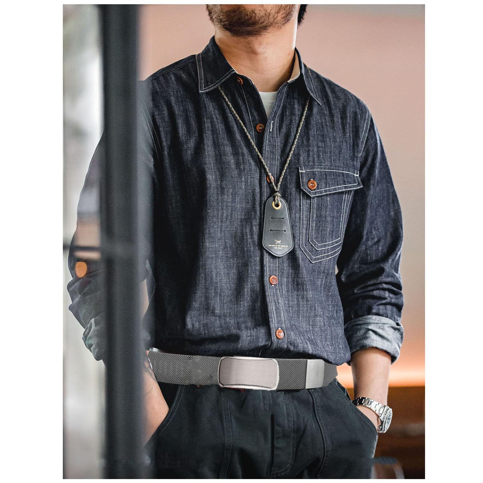 Ceintures pour hommes en acier inoxydable, ceinture tressée magnétique en métal pour hommes avec boucle automatique en acier inoxydable
