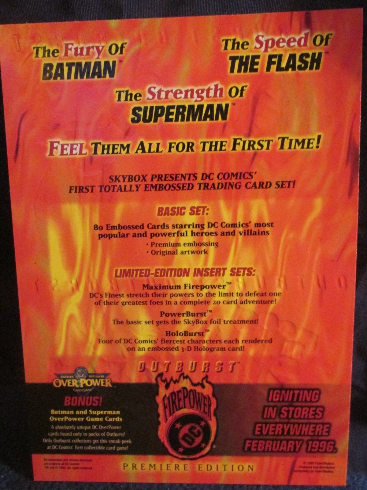 Amazon.com: SUPERMAN DC Firepower Promo Card Premiere Edition Rare Trading  Card!!! : Toys & Games