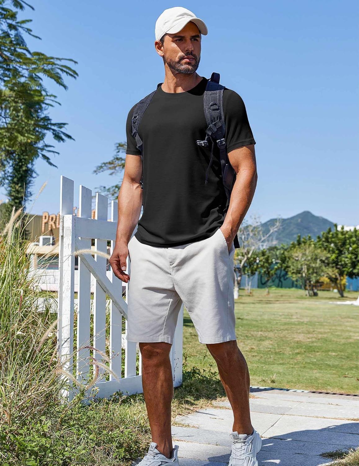 COOFANDY Men's T Shirt Short Sleeve Crew Neck T-Shirt Casual Summer Classic Basic Tee Shirts - Image 3