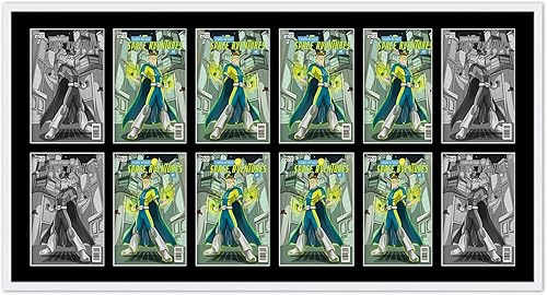 Miniatura 104 de Marco de cómic negro mate Para cómics publicados entre 1986 y el día actual (marco de madera maciza de cómic de la Edad Dorada), hecho