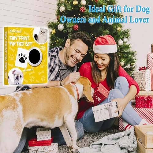Miniatura 7 de Nabance Kit de impresión de patas, kit de impresión de nariz de perro, almohadilla de sello de huellas sin desorden para perros y gatos, kit de
