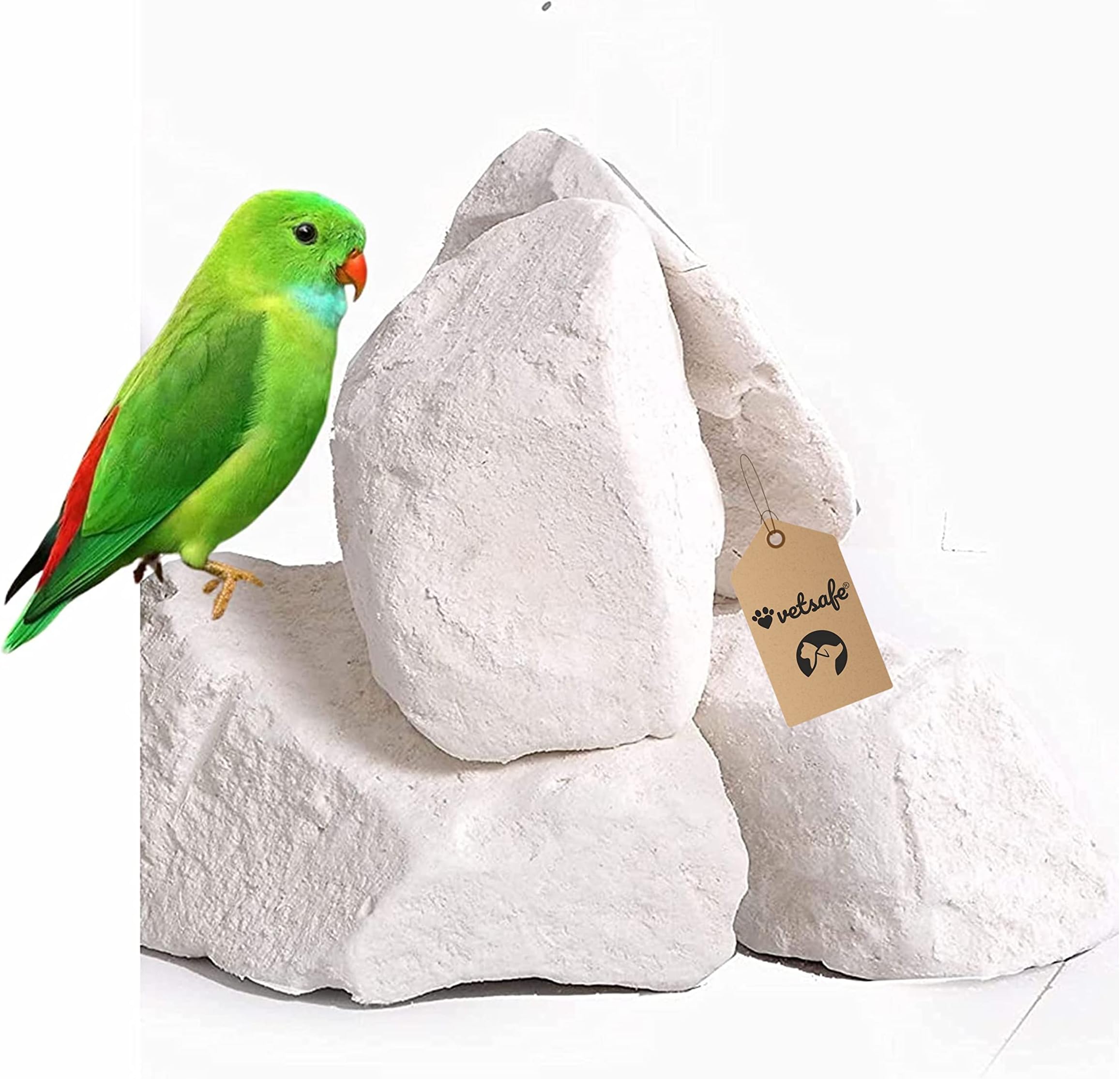 Natural Mineral Block for Birds 250 gm | Essential Mineral Supplement | Supports Strong Beak, Bones & Feathers | Ideal for All Pet Birds | Enriched with Calcium & Trace Elements