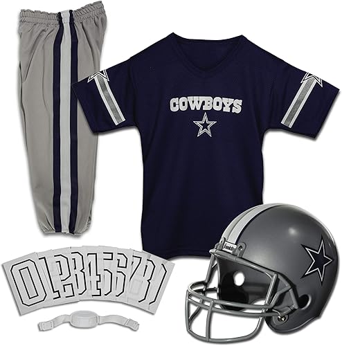 Miniatura 151 de Franklin Sports - Conjunto de uniforme de la NFL para niños y niñas; uniforme de fútbol americano juvenil, incluye casco, camiseta y pantalones
