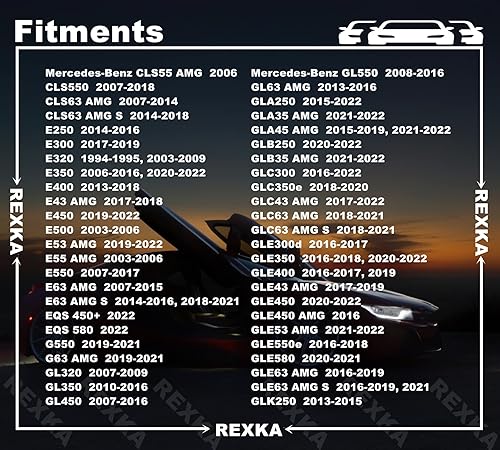 Miniatura 4 de Rexka 20 piezas Fender Liner Wheelhouse Liner Splash Shield Under Cover Bumper Cover Remache Push Type Retainer Clip Sujetadores para Mercedes Benz