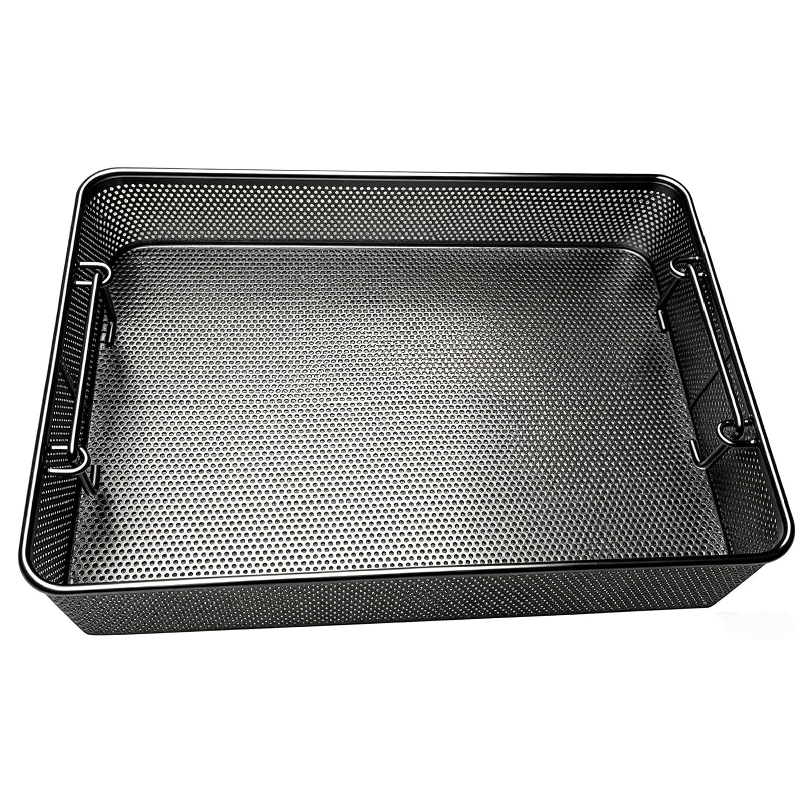 Cesta para instrumentos médicos, bandeja de malla de acero inoxidable 304 para herramientas quirúrgicas, dentales, ortopédicas y otorrinolaringológicas, grado hospitalario, diseño de agujero de 2 mm